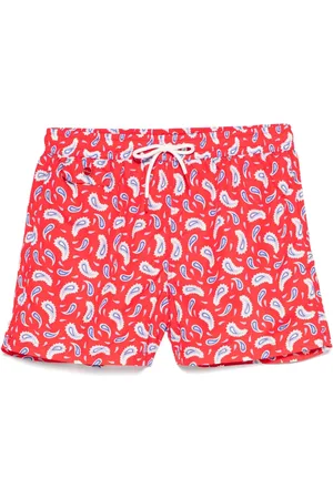 Kiton Paisley-print swim shorts