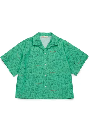 Marni Illustration-style print shirt
