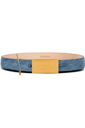 Balmain Safety-pin denim belt