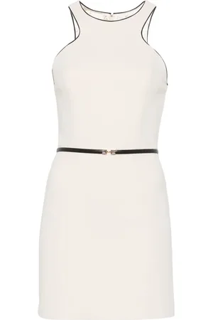 Elisabetta Franchi Belted crepe mini dress
