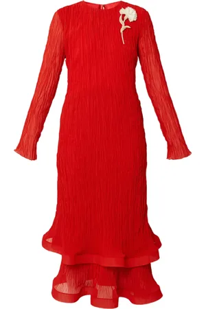 Erdem Long-sleeve midi dress