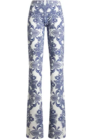 Etro Lace-motif knit trousers