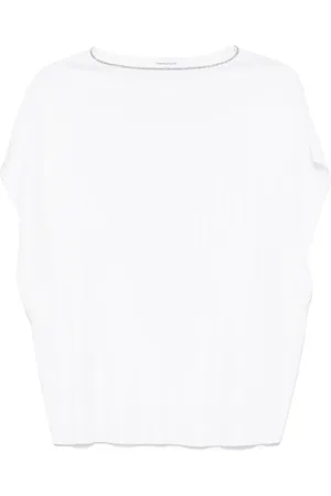 Fabiana Filippi Bead-detail T-shirt