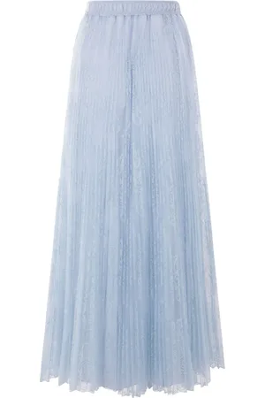ERMANNO SCERVINO Lace-overlay maxi skirt