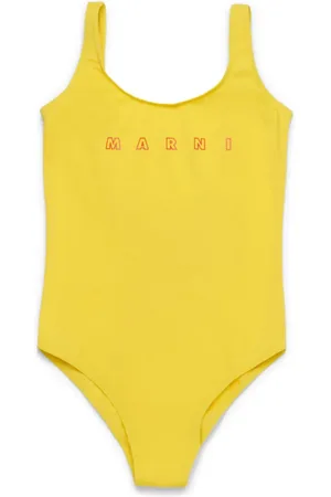 Marni Logo-print swimsuit