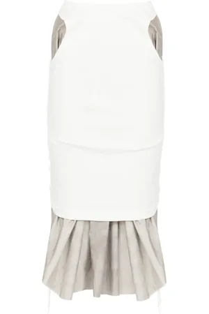 Maison Margiela Layered knee-length skirt