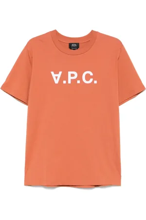 A.P.C. Flocked-logo T-shirt