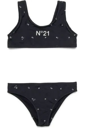 Nº21 Palm tree-print bikini