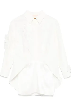 Elisabetta Franchi Floral-apliqué shirt dress