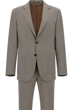 Boggi Milano Patterned virgin wool suit