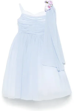 COLORICHIARI Floral-appliqué dress