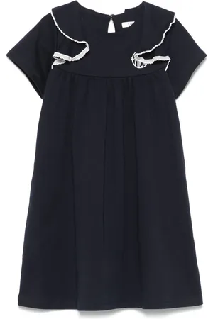 Chloé Ruffle-detail cotton dress
