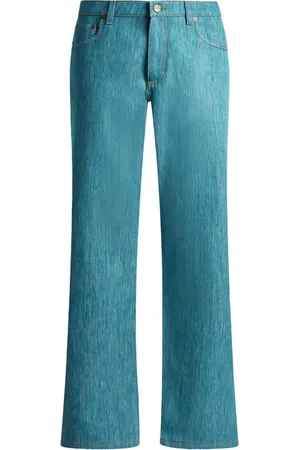 Etro Pegaso-button jeans