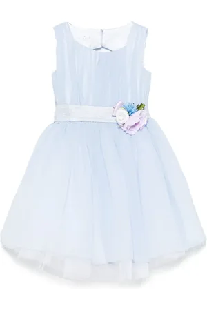COLORICHIARI Floral-appliqué dress