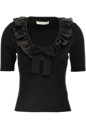 Alessandra Rich Ruffled T-shirt