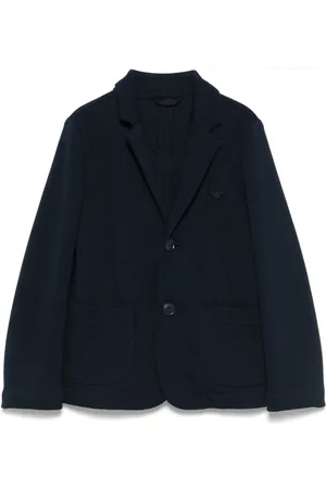 Emporio Armani Embroidered-logo blazer