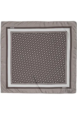 HUGO BOSS Monogram-print scarf