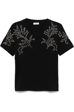 Sandro Bead-embellished T-shirt