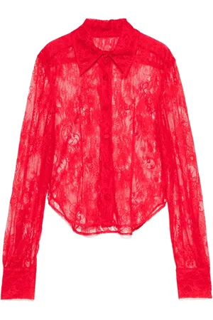 Atu Body Couture X Rue Ra floral-lace shirt