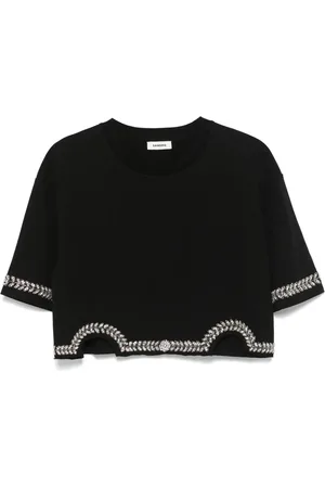 Sandro Crystal-embellished T-shirt