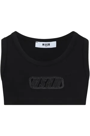 Msgm Logo-appliqué top