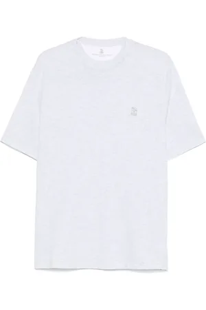 Brunello Cucinelli Logo-embroidered T-shirt