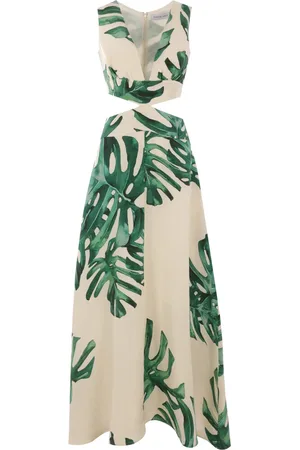 RAQUEL DINIZ Floral-print midi dress