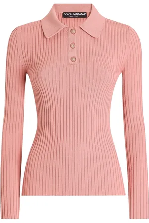 Dolce & Gabbana Ribbed polo top