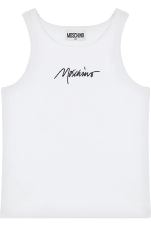 Moschino Logo-embroidered tank top