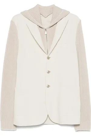 ELEVENTY Knitted-panels blazer