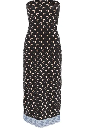 Marine Serre Moonogram jersey midi dress