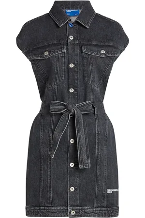 Karl Lagerfeld Belted denim dress