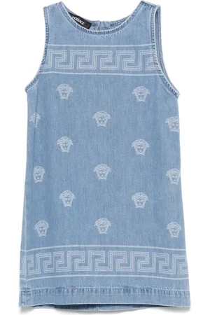VERSACE Medusa denim dress