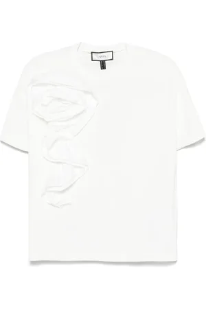 NISSA Floral-appliqué T-shirt