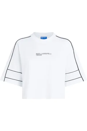 Karl Lagerfeld Piped-trim T-shirt