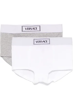VERSACE Logo-waistband briefs (pack of two)