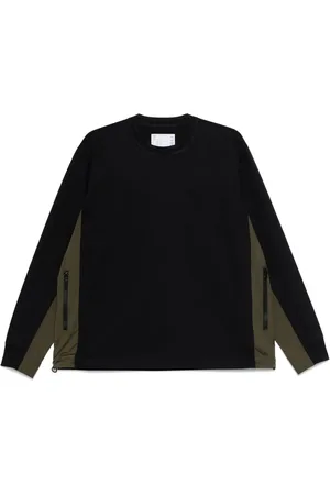 SACAI Jersey-texture sweatshirt