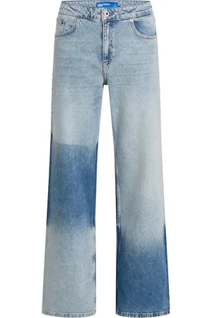 Karl Lagerfeld Two-tone flared jeans