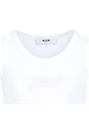 Msgm Logo-appliqué top