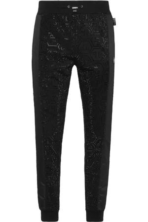 Philipp Plein Inserts Monogram Strass track pants