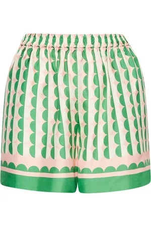 Oscar de la Renta Geometric pattern shorts