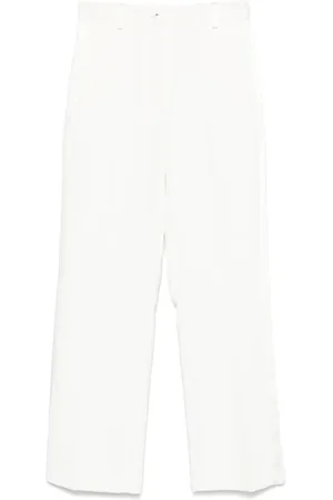 Elisabetta Franchi Satin-bands crepe trousers