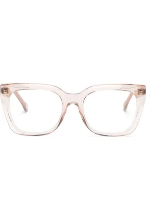 Carolina Herrera Translucent oversize-frame glasses