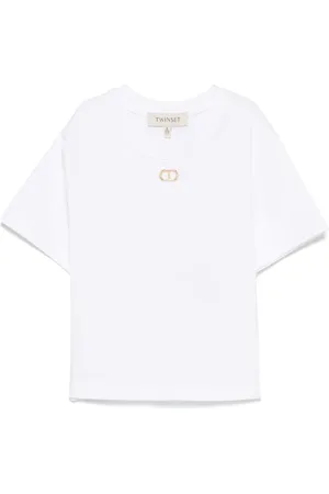 Twin-Set Oval T-plaque T-shirt