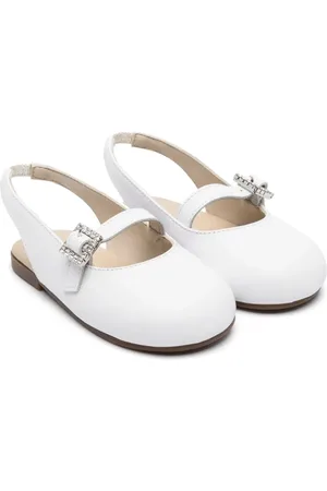 Babywalker Crystal-buckle ballet flats