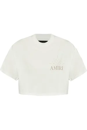 AMIRI Logo-print cropped T-shirt