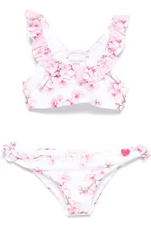 MONNALISA Blossom-print bikini