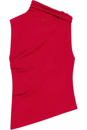 Courrèges Asymmetric jersey top