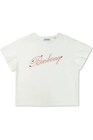 Burberry Logo-embroidered T-shirt