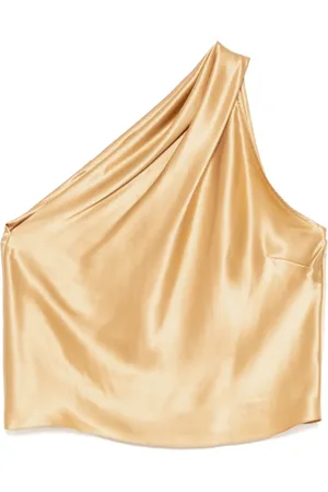Michelle Mason Asymmetrical halter neck top